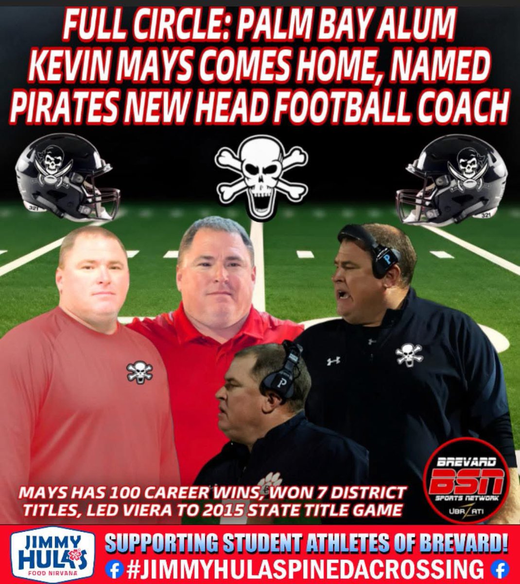 BrevardSportsNetwork (@sportsbrevard) on Twitter photo BSN BREAKING COACHING NEWS: <a href="/Bigcoachmays/">Kevin Mays</a> COMES HOME AS HE IS NAMED <a href="/pbhs_football/">Palm Bay High Football</a> NEW HEAD FOOTBALL COACH:
Read all about it here: facebook.com/share/p/16Cyyg…
<a href="/FlaHSFootball/">FloridaHSFootball.com</a> <a href="/Andy_Villamarzo/">Andy Villamarzo</a> BSN BREAKING COACHING NEWS: <a href="/Bigcoachmays/">Kevin Mays</a> COMES HOME AS HE IS NAMED <a href="/pbhs_football/">Palm Bay High Football</a> NEW HEAD FOOTBALL COACH:
Read all about it here: facebook.com/share/p/16Cyyg…
<a href="/FlaHSFootball/">FloridaHSFootball.com</a> <a href="/Andy_Villamarzo/">Andy Villamarzo</a>