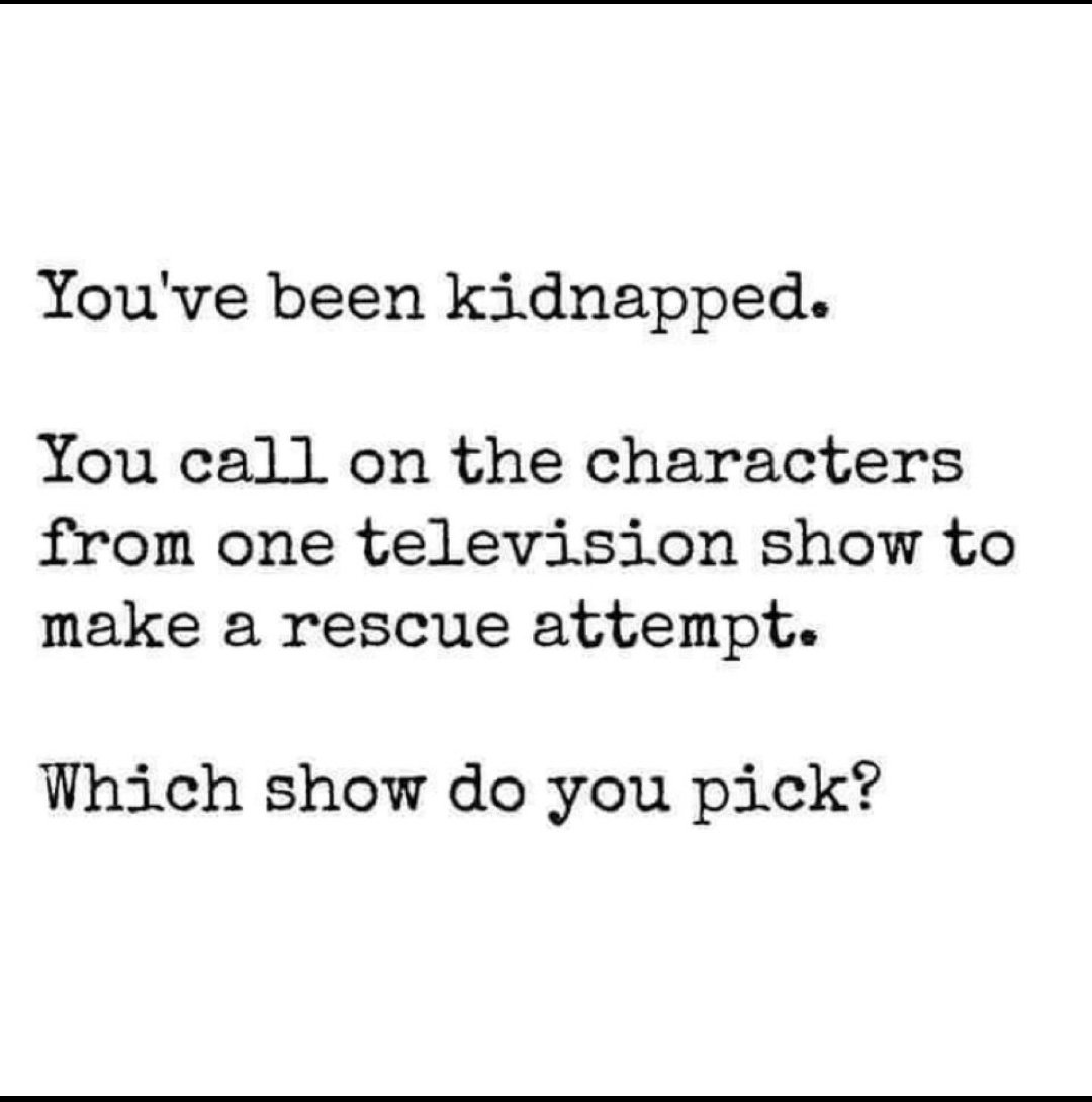 This would probably be the funniest rescue ever!!! Get <a href="/ActingGoodTV/">Acting Good TV</a> to rescue you?