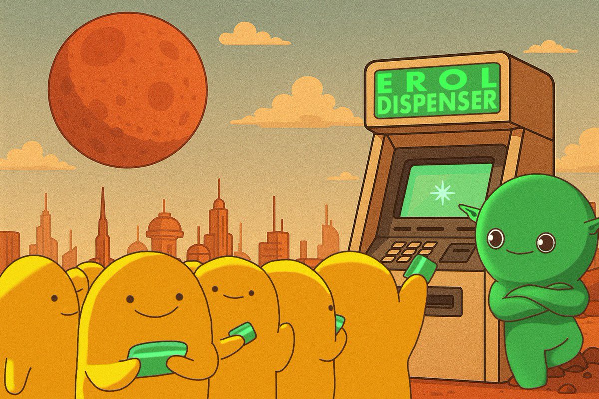 The $EROL MUSK Dispenser is live… Martians are lining up!