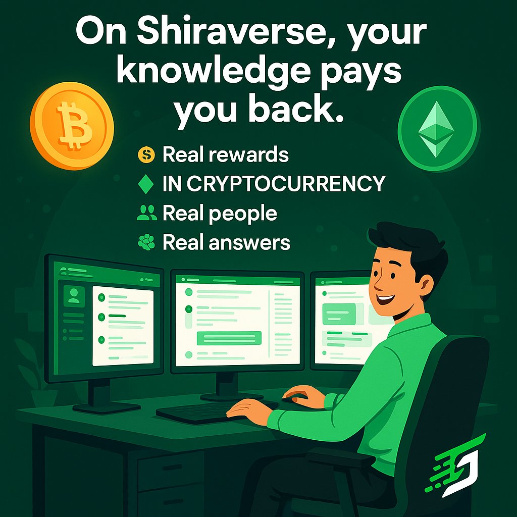 ShiraVerse's tweet photo. 🔥 On Shiraverse, your knowledge pays you back.
💰 Real rewards — IN CRYPTOCURRENCY
🤝 Real people
🧠 Real answers
Join the future of Q&amp;A 
#Web3 #CryptoCommunity #Shiraverse #AskAndEarn https://t.co/uJbGmYkOw0