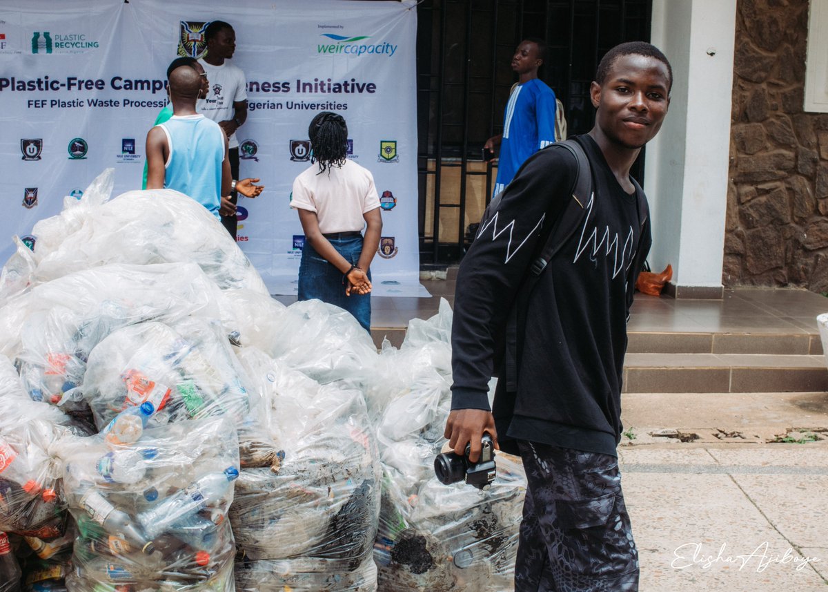 ElishaAjiboye__'s tweet photo. Volunteered today as a photographer for the FEF UI Plastic-Free Campus Awareness Program.

Had a bit of a hitch ‘cause I don’t own a personal camera yet, but God made it work.

Grateful to be part of a movement raising awareness on plastic waste and its impact on public health. https://t.co/WhIIkRDRbO