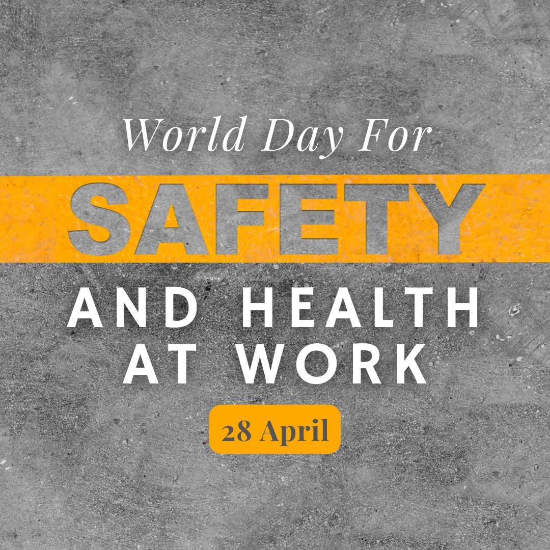 We can all help promote the fundamental right to a safe &amp; healthy working environment to reduce the number of injuries &amp; deaths.

Monday is World Day for Safety &amp; Health at Work: un.org/en/observances… #SafeDay