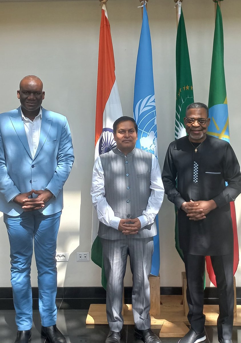 OHCHR-EARO Director &amp; RR Marcel Akpovo and Deputy Country Representative Joseph Noubadoum met with the Indian Ambassador to Ethiopia and the African Union to discuss the human rights situation in Ethiopia and the region.