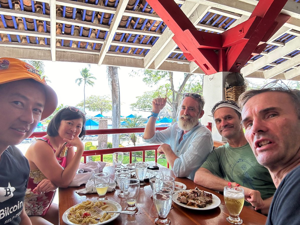 GFYmunney's tweet photo. @TheNaturalInve1 
@pierre4bitcoin 
@njelsalvador 
@lacruzboss 
@quentin_ehr 
@BitcoinBerlinSV 
Prem, Gaelle, Gavin, 🐝 Dave, Gerardo , Evelyn, Patty

It’s not the fresh baked 🍌 muffins or fresh squeezed juices , the breathtaking view from The Standard, the ₿ Rolls Royce or the dream he was making a reality……. It was the booming laugh, the deadpan look,the calming presence and most of all, the gift of making you feel welcome like no other.

The highlight of every visit to ₿erlin was hanging out at The Standard. Karen and I would like to send our deepest condolences to the ₿erlin ₿itcoin community. However sad we feel, it must be at least 10x in the community.  

Tim made it ok to trust before verifying. 
R.I.P. ❤️