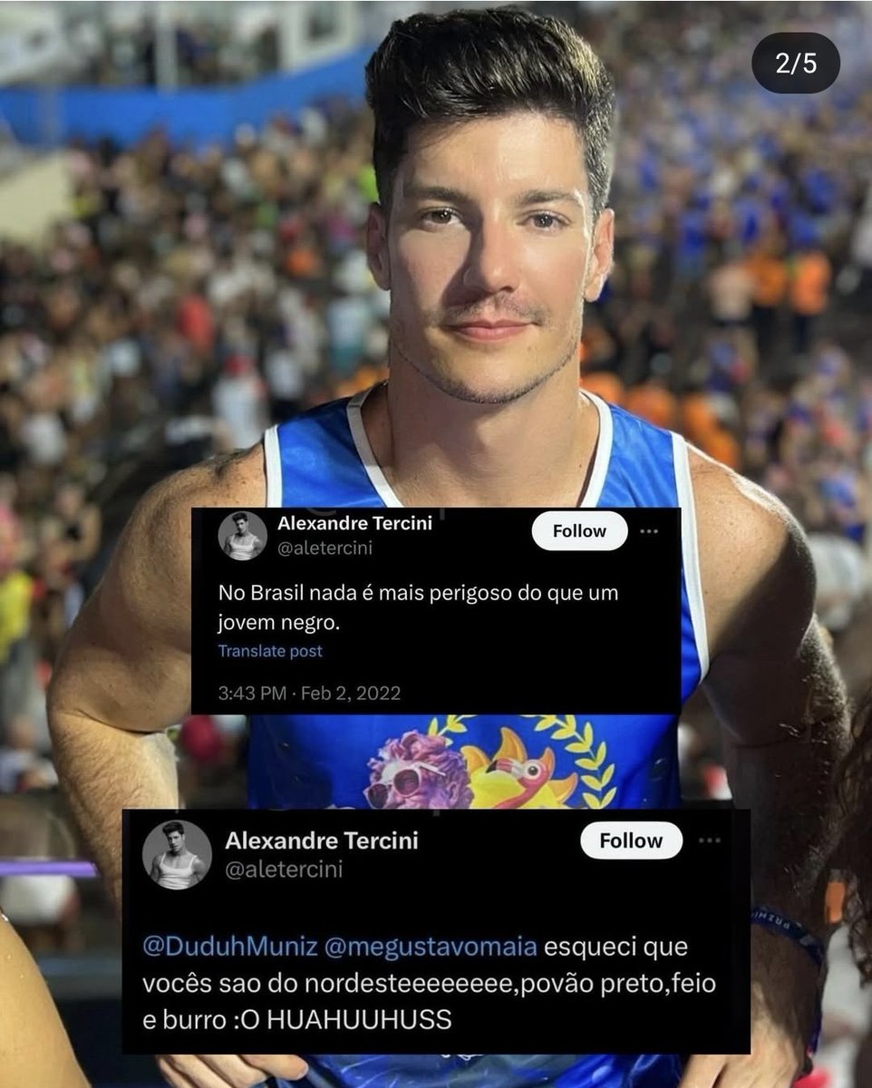 BrunoGabrieladv's tweet photo. Se é errado, não sei, mas diminuir os outros por achá-los feios e pobres, ser xenofóbico, racista, gordofóbico etc, tudo o que o dito modelo é/faz, deve ser, porém, para ele a "lei do retorno" é só quem pega homem casado. E a @SamsungBrasil/ @RenaultBrasil ainda o contratam... https://t.co/iZInSV3FNo