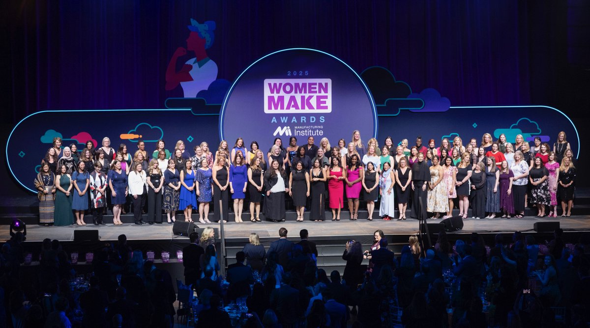 Congratulations to the 2025 Women MAKE Awards recipients! Let the electrifying energy of this accomplishment fuel your journey forward, inspiring the next generation of manufacturing leaders!  

#MFGWomen