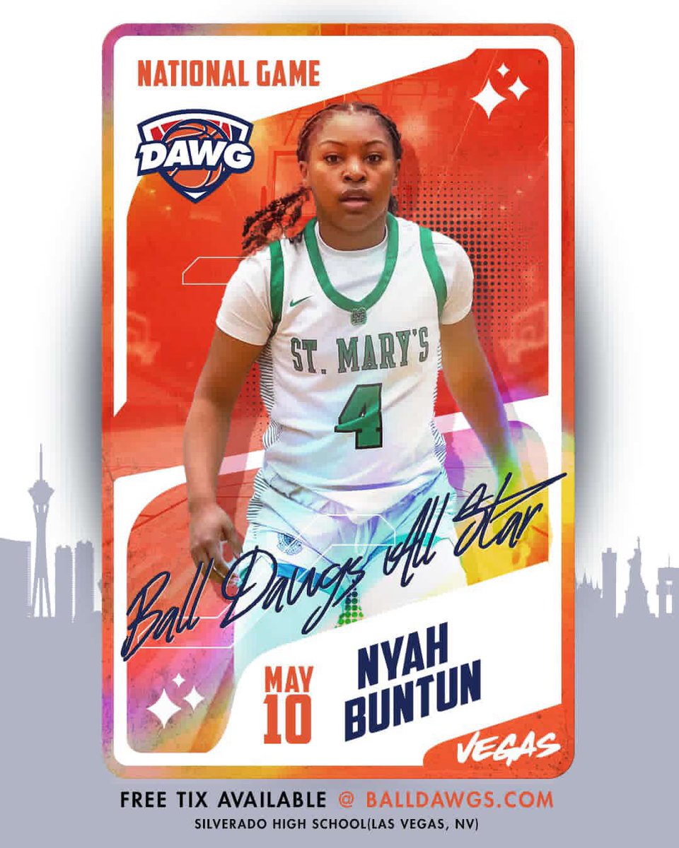 BuntunNyah's tweet image. 🗣️ Vegas come out for this!!! The competition will be unreal!!🔥
@theballdawgs @StMarysGirlsBB @WCPSacramento @NorCalPreps @shoot360 @gamebookstats @SlamBall