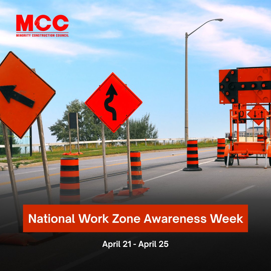 It's National Work Zone Awareness Week! 

Let's work together to keep our roads safe for construction workers and drivers alike.

Slow down, stay alert, and drive carefully through work zones.

#WorkZoneAwareness #MCC #RoadSafety