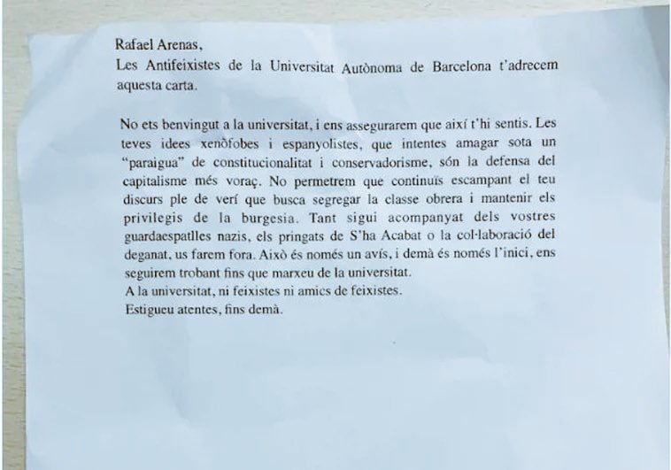 LaEtxebarria's tweet photo. Mecanismo de proyección básico. Cuando eres un fascista y no respetas la libertad de expresión llamas a otro fascista y le dices que no respeta la libertad de expresión. 
Total apoyo a @Rafaelarenasgar . 
Hazlo correr y di #BastaYa al fascismo de izquierda https://t.co/EPcGzgRDyb