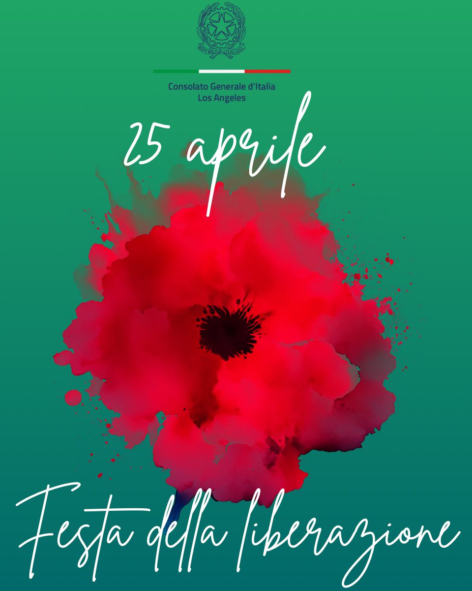 Buona Festa della Liberazione! 🇮🇹 

Il 25 aprile è una giornata di grande importanza per l'Italia. Nel suo ottantesimo anniversario, questa ricorrenza rappresenta un momento di riflessione sui valori della libertà, della democrazia e della resilienza.
