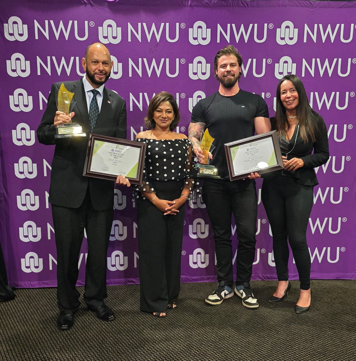 Abramjee's tweet image. I am grateful to the National Press @npclub @theNWU for awarding me the Journalist of the Year 2024 in the Television News category.
This recognition is not only a personal milestone but also a testament to the collective efforts of the entire team at Crime Watch on…