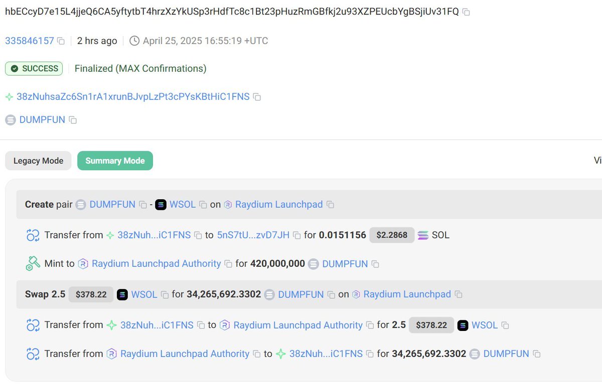 $MNM was first coin minted on Bonk.fun, it was created 3 days ago while #DUMPFUN was created today. Check solscan. 4QpekzGEA72EHAAxc4wF84rJWukNQJdBMFSWFSVqbonk 
93a1thMAdY2Ppr6bHuaasAT5YmM5wLyZoPdJfFFSbonk