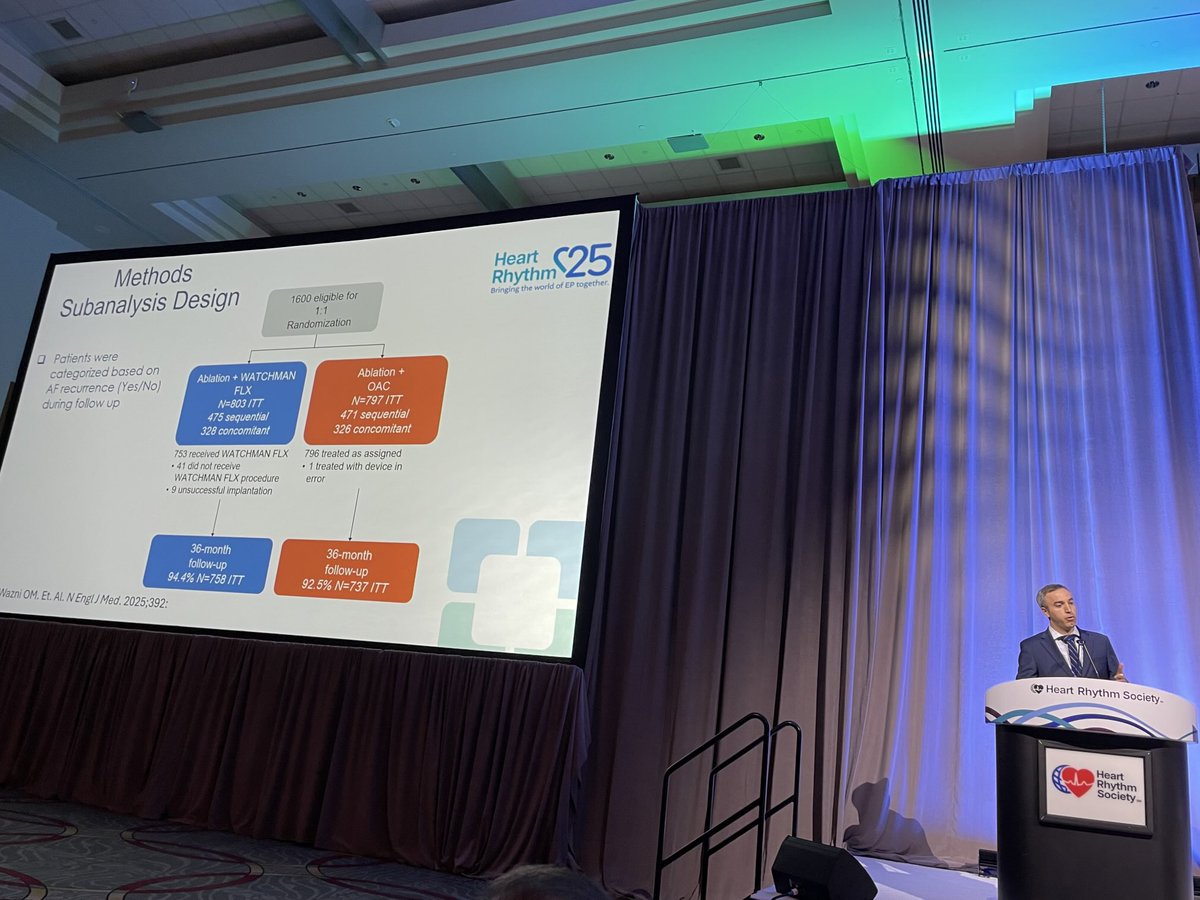 Oussama Wazni (@omwazni) on Twitter photo <a href="/arwayounis2/">Arwa Younis MD</a> presenting LBCT on OPTION sub study at #HRS2025
<a href="/CleClinicHVTI/">Cleveland Clinic Heart, Vascular & Thoracic</a> <a href="/arwayounis2/">Arwa Younis MD</a> presenting LBCT on OPTION sub study at #HRS2025
<a href="/CleClinicHVTI/">Cleveland Clinic Heart, Vascular & Thoracic</a>