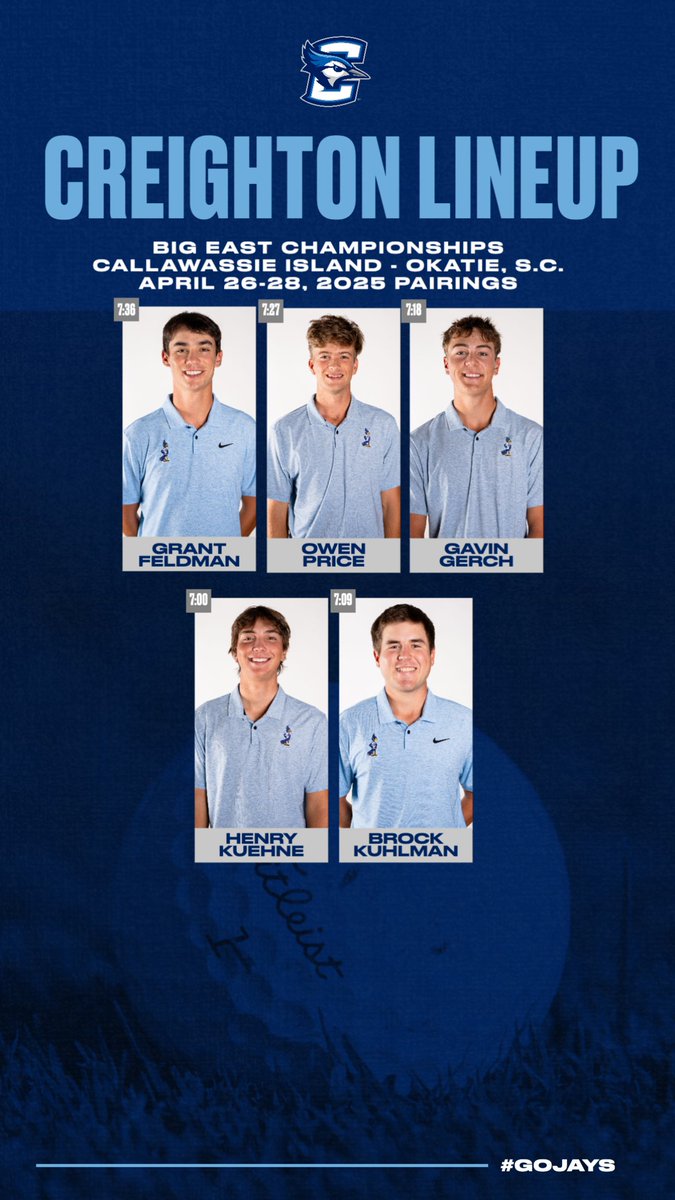 An early start for our BIG EAST Championship tee times, which begins tomorrow morning.

scoreboard.clippd.com/tournaments/23…