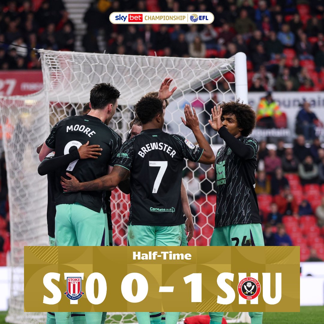 SkyBetChamp's tweet image. ⏯️ @SheffieldUnited take a slender lead in to the break!

#EFL | #SkyBetChampionship