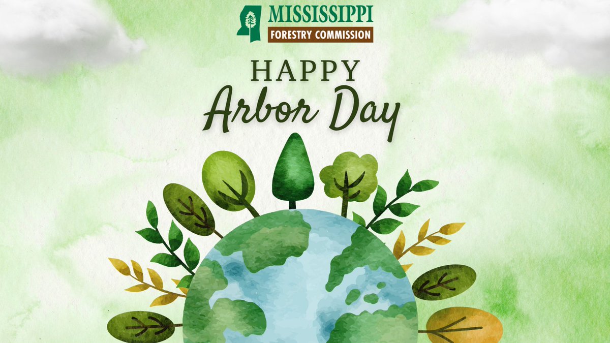 StateForesterMS's tweet photo. 🌳 Happy National Arbor Day! 🌳 

Today, we celebrate the incredible value of trees and the vital role they play in our lives and environment. Let's all take a moment to appreciate Mississippi's beautiful forests! 

#NationalArborDay #MSForestry #TreesAreGood https://t.co/4i4lku49k4