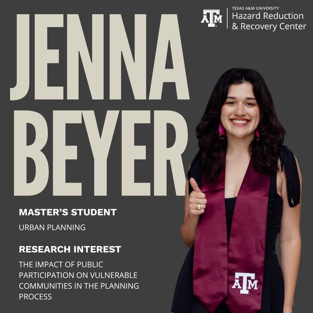 FEATURE FRIDAY: Meet Jenna Beyer, a Master's student in Urban Planning! Her research focus is the benefits of public participation in the planning process.

if Jenna could have any superpower, she's choose teleportation to take her lunch break in Italy or Mexico!