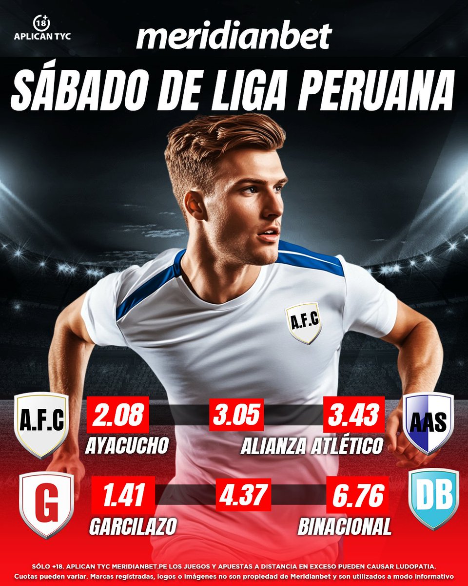 ¡𝗟𝗔 𝗟𝗜𝗚𝗔 𝗣𝗘𝗥𝗨𝗔𝗡𝗔 𝗔𝗥𝗗𝗘! 🔥

🎯 Ayacucho, Alianza Atlético, Garcilazo o Binacional... ¡elige, arriesga y gana como un verdadero king en Meridianbet! 💸

⭕ Juega acá 👉🏆⚽ goo.su/qSVsk