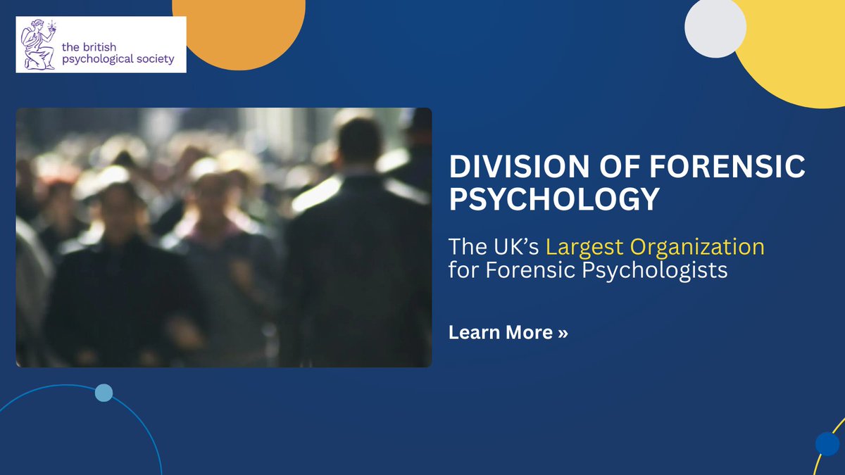 The Forensic Division of @bpsofficial provides a uniquely UK perspective on issues affecting psychologists in corrections. Learn more about them at their website and download the latest issue of "Forensic Update" here bit.ly/4iDn6b8