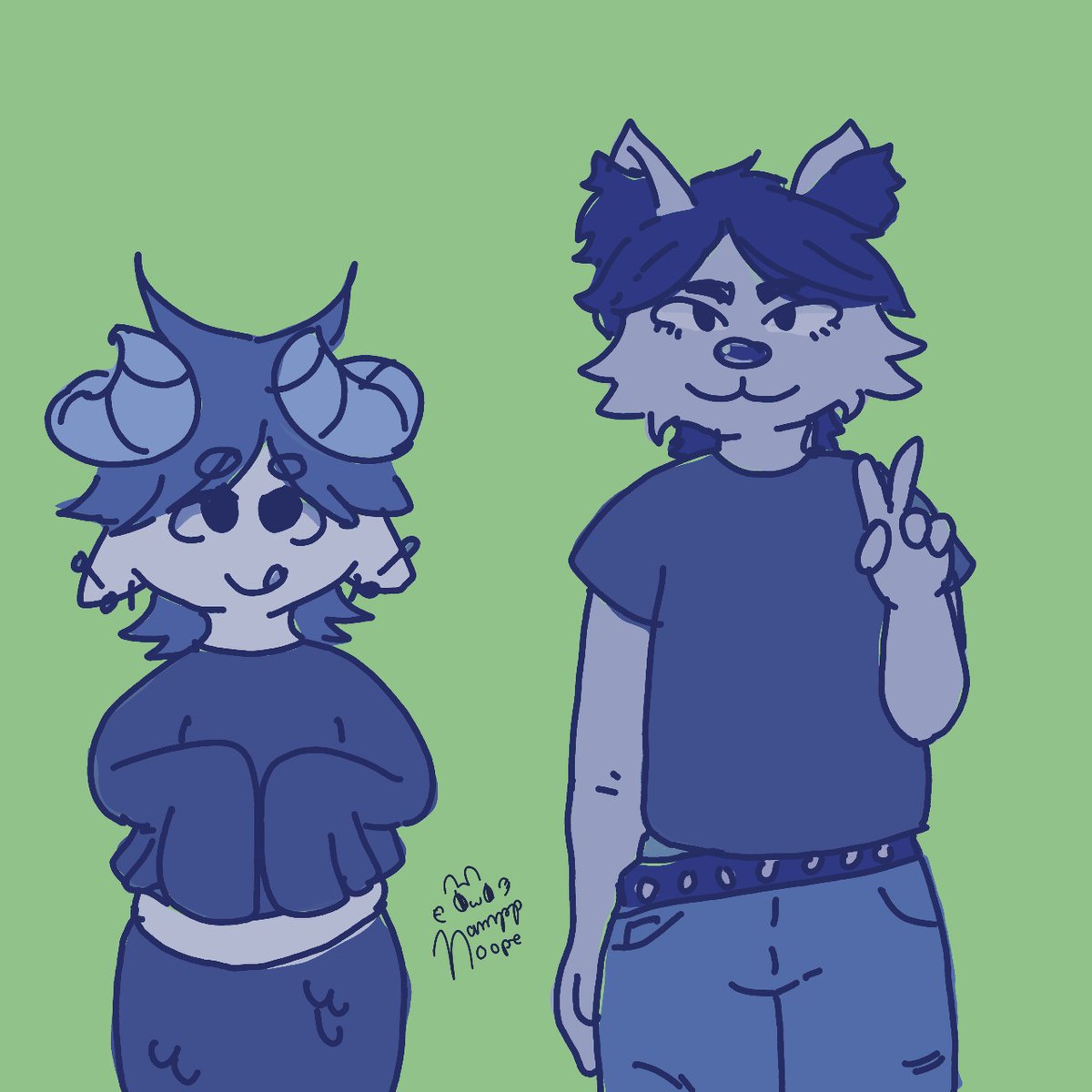 Blue furry

#furryartist #furrydrawing #digitalart #friends