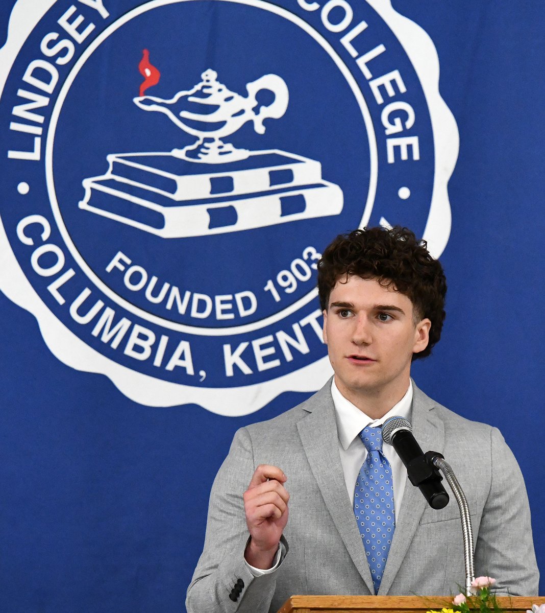 "This is a place that makes it happen," said Dunn, an Adair County native who is president and CEO of Kosair for Kids. "This is a place that graduates the best, that has the best -- the best president, the best faculty, the best trustees, the best students."

Dunn spoke to