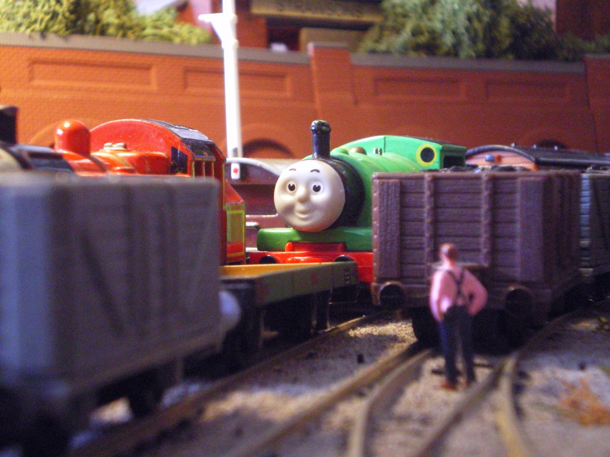 I hate percy the small engine. I am going to crush him between my finger and thumb like a bloated wet caterpillar