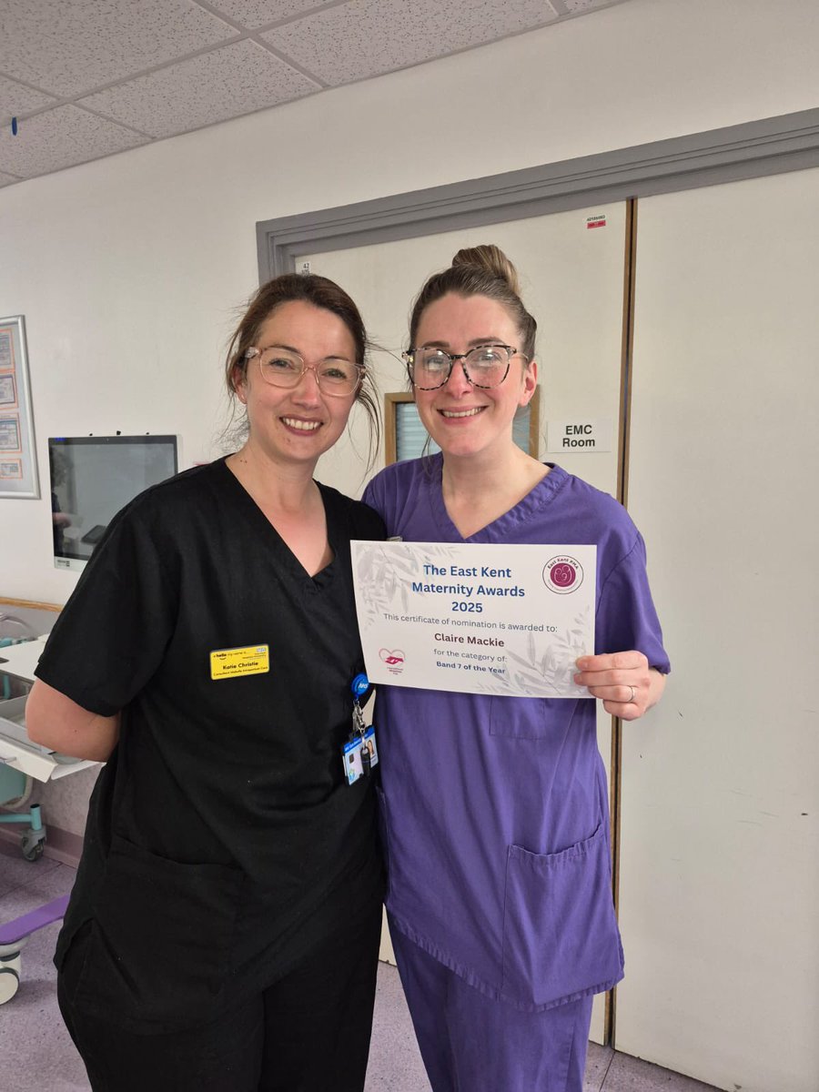Claire Mackie (@clairemack2019) on Twitter photo Yesterday I received a lovely little early birthday surprise. One year after I commenced my role as a Band 7 midwife I was nominated for <a href="/EKMaternity/">East Kent Maternity</a> <a href="/EastKentPMAs/">EastKentPMAs</a> band 7 of the year! And it was made even better by <a href="/KatieChristie82/">Katie Christie</a> presenting it to me! Yesterday I received a lovely little early birthday surprise. One year after I commenced my role as a Band 7 midwife I was nominated for <a href="/EKMaternity/">East Kent Maternity</a> <a href="/EastKentPMAs/">EastKentPMAs</a> band 7 of the year! And it was made even better by <a href="/KatieChristie82/">Katie Christie</a> presenting it to me!
