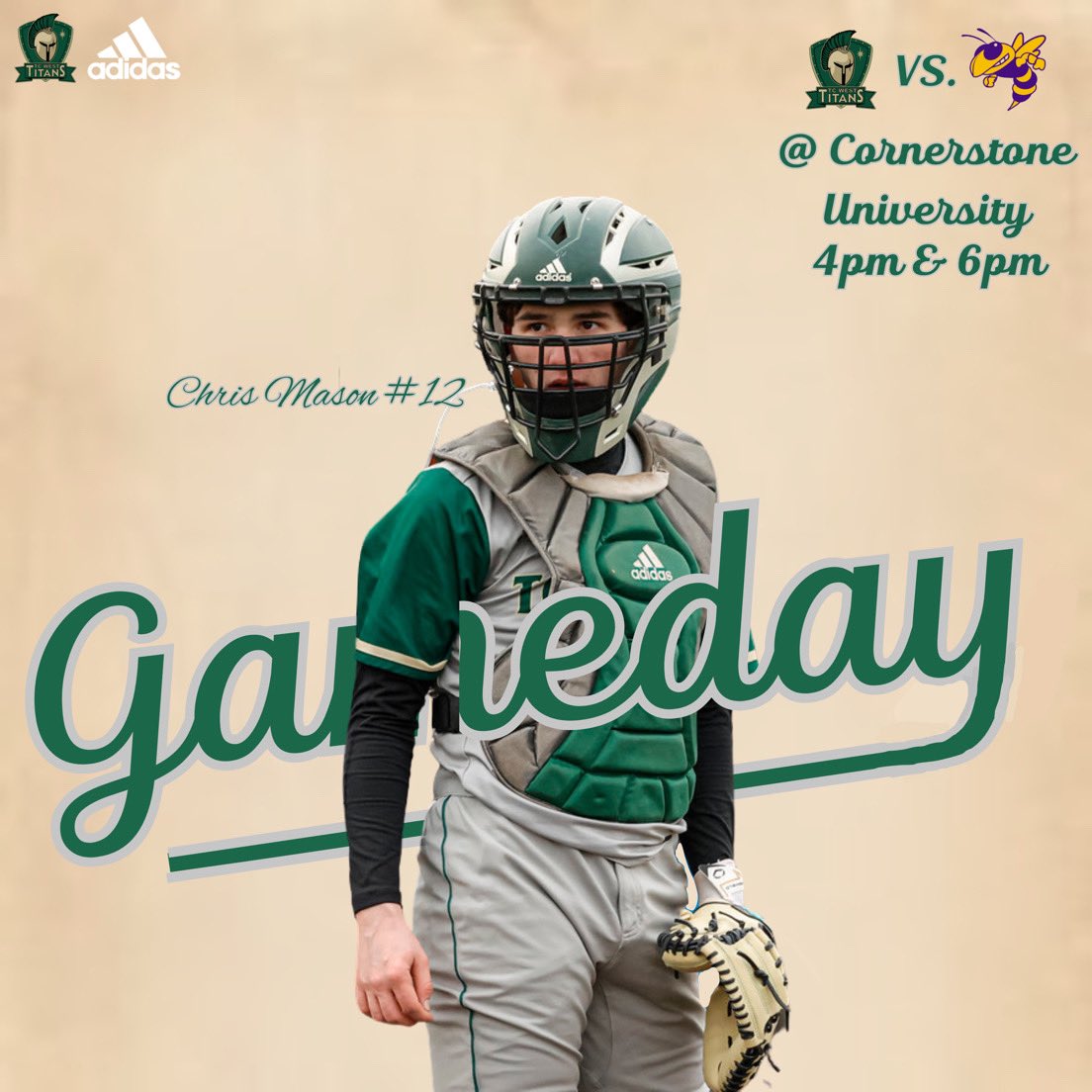 Traverse City West Baseball (@tcwbaseball) on Twitter photo The TCW Titans face Greenville today at Cornerstone University. Go West! #tcwshbaseball
<a href="/CoachWagner31/">Coach Wagner</a>
<a href="/TCWSHTitans/">Traverse City West Senior High School</a>
<a href="/tcwestathletics/">Traverse City West Athletics</a> The TCW Titans face Greenville today at Cornerstone University. Go West! #tcwshbaseball
<a href="/CoachWagner31/">Coach Wagner</a>
<a href="/TCWSHTitans/">Traverse City West Senior High School</a>
<a href="/tcwestathletics/">Traverse City West Athletics</a>