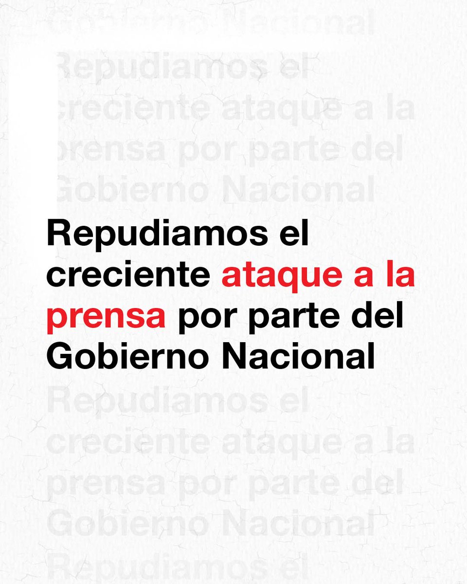 Desde el Colectivo FM La Tribu repudiamos el sistemático y creciente ataque a la prensa por parte del Gobierno Nacional, el presidente Javier Milei en particular y sus fanáticos.
👇