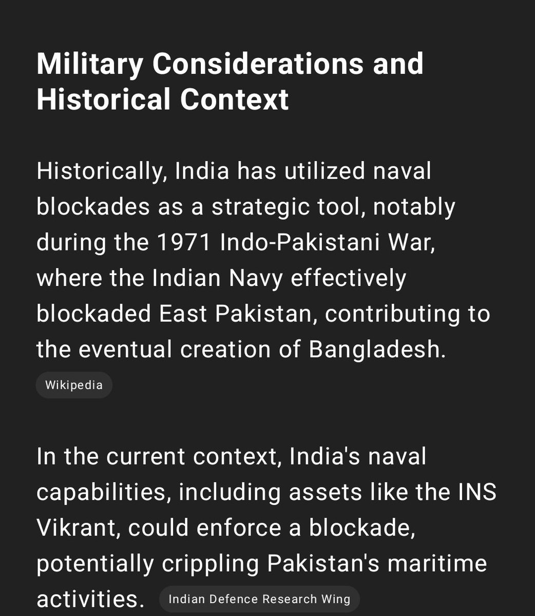 RayMayookh's tweet photo. India must initiate a naval blockade on Pakistan without delay. It's time to hit where it hurt— their economy and supply chains. Enough is enough. India will never tolerate terrorism or provocation. National security comes first.#PahalgamTerroristAttack 
#NavalBlockageForPakistan https://t.co/zO8581lnev