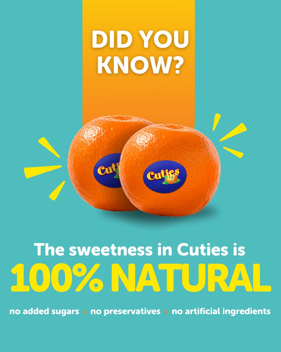 cutiescitrus's tweet image. No added sugar. No preservatives. No artificial anything. Just naturally sweet, kid-approved goodness in every bite. 🍊💛  Because snack time should be simple and sweet.  #HealthySnack #SweetSnack #KidApproved