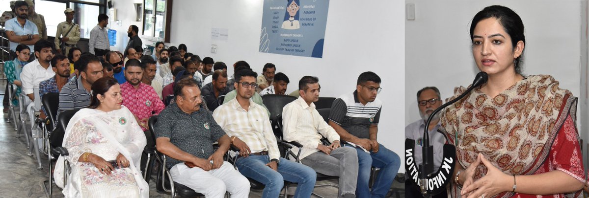 DC Udhampur (@udhadm) on Twitter photo District Admin Udhampur, in collaboration with SWD held an awareness program under Nasha Mukt Bharat Abhiyan.DC Ms.Saloni Rai stressed the need to curb drug abuse, calling it a collective responsibility & urging rehabilitated individuals to become ambassadors of change.
<a href="/diprjk/">Information & PR, J&K</a> District Admin Udhampur, in collaboration with SWD held an awareness program under Nasha Mukt Bharat Abhiyan.DC Ms.Saloni Rai stressed the need to curb drug abuse, calling it a collective responsibility & urging rehabilitated individuals to become ambassadors of change.
<a href="/diprjk/">Information & PR, J&K</a>