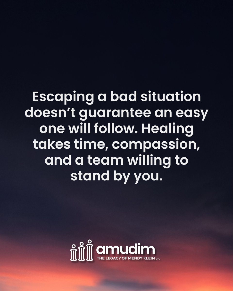 AmudimOrg's tweet image. Healing isn’t linear.
After escaping abuse, Leah* and her daughter Dasi* thought life would get easier. It didn’t — until they called Amudim.
Read how compassion, guidance, and the right support made all the difference.
💛 amudim.org/wn/bruised-but…
#MentalHealth