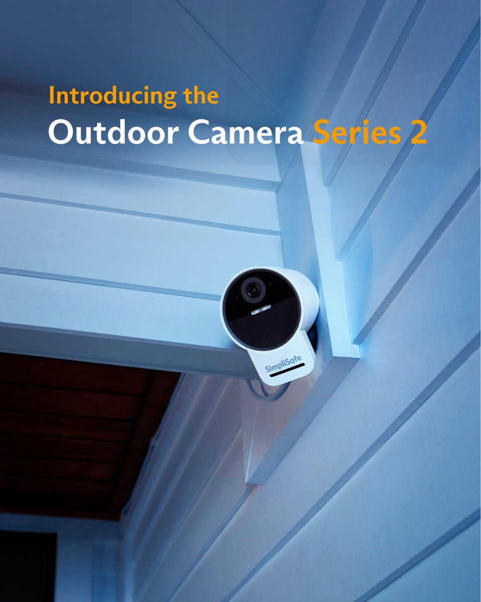 New Product Alert 🚨
Meet the Outdoor Security Camera Series 2.
Our most advanced wireless outdoor camera yet, equipped with a louder siren, larger speaker, and a microphone that cuts through the noise to pick up human voices.