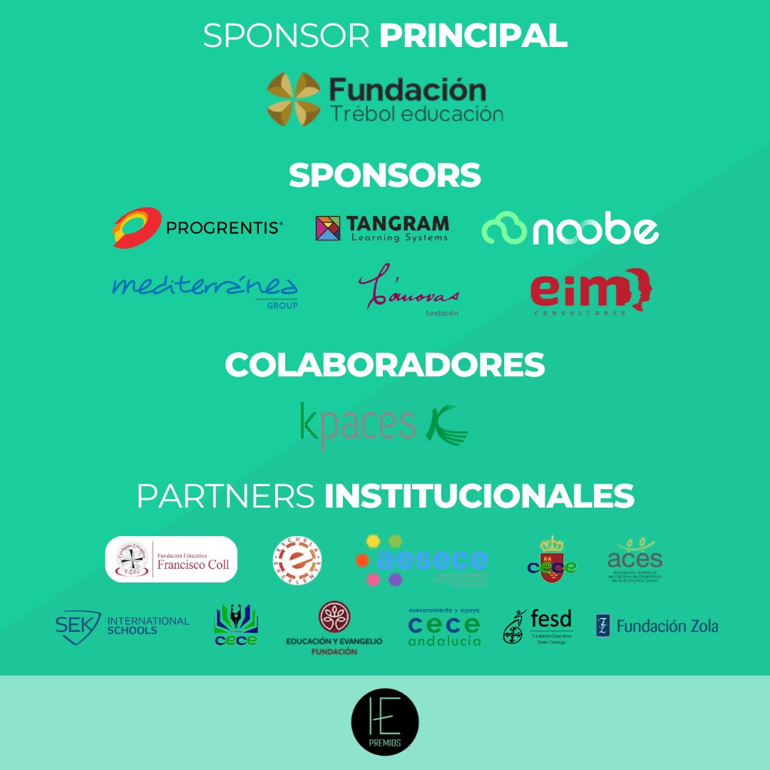 🎉 ¡Gracias por hacer posible los #PremiosIE25! 🎉

Queremos expresar nuestro más sincero agradecimiento a todas las entidades que han hecho posible esta edición.

👋 Nos vemos el próximo 6 de junio en el Auditorio Edgar Neville (Málaga).

Colabora: @diputacionMlg