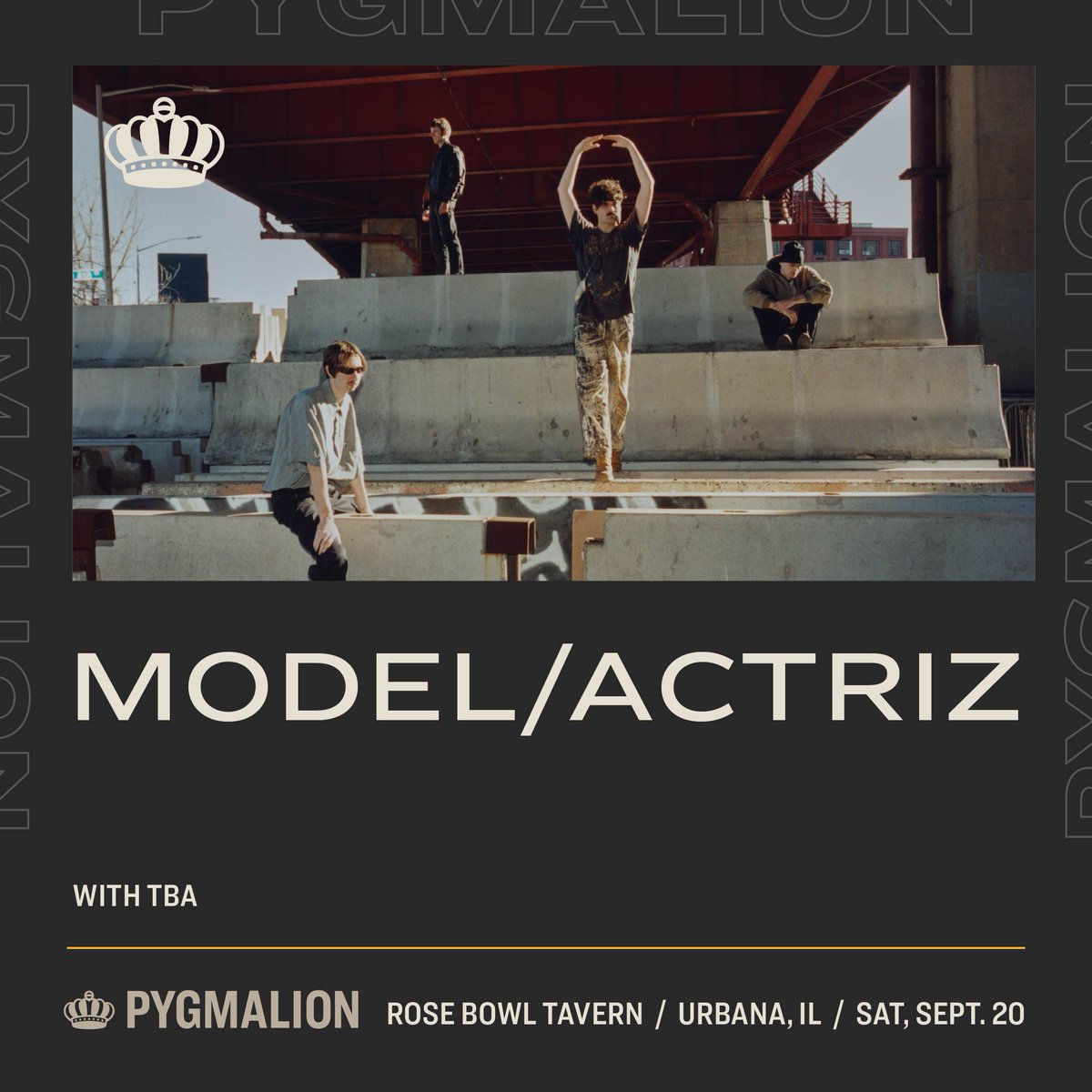 PYGMALION (@thisispygmalion) on Twitter photo ON SALE NOW!
<a href="/modelactriz/">Model/Actriz</a> with TBA at Rose Bowl Tavern👑
🎟️ thisispygmalion.com/model-actriz ON SALE NOW!
<a href="/modelactriz/">Model/Actriz</a> with TBA at Rose Bowl Tavern👑
🎟️ thisispygmalion.com/model-actriz