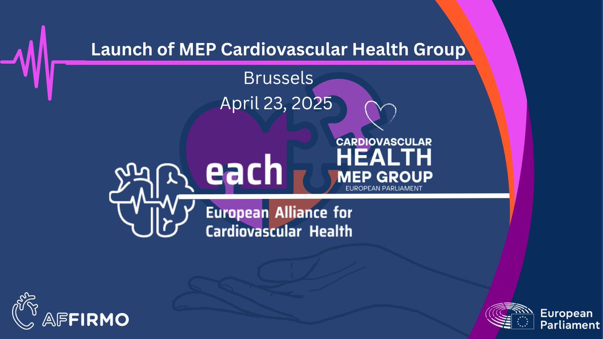 AFFIRMO Project (@affirmo_eu) on Twitter photo Just launched: The Cardiovascular Health Group at <a href="/Europarl_EN/">European Parliament</a>!
➡️ New Roadmap unveiled incl. risk checks, data, access, & innovation 🧠📊
📰 Read full article 👉affirmo.eu/news/launch-of…
#HeartHealth #CardiovascularCare #ResearchAndInnovation Just launched: The Cardiovascular Health Group at <a href="/Europarl_EN/">European Parliament</a>!
➡️ New Roadmap unveiled incl. risk checks, data, access, & innovation 🧠📊
📰 Read full article 👉affirmo.eu/news/launch-of…
#HeartHealth #CardiovascularCare #ResearchAndInnovation