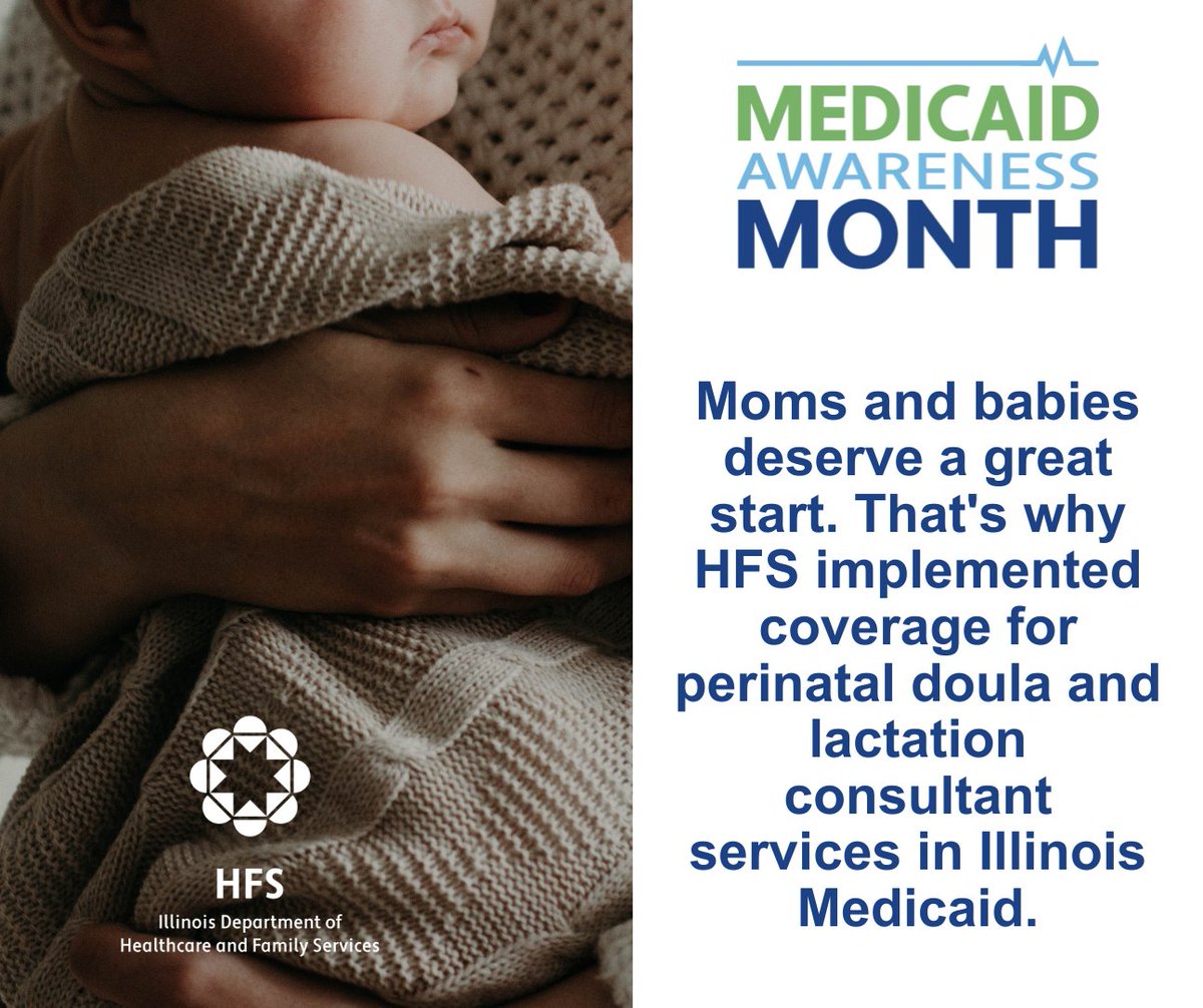 Moms and babies deserve a great start. That's why HFS implemented coverage for perinatal doula and lactation consultant services in Illinois Medicaid. hfs.illinois.gov/info/media/pre…