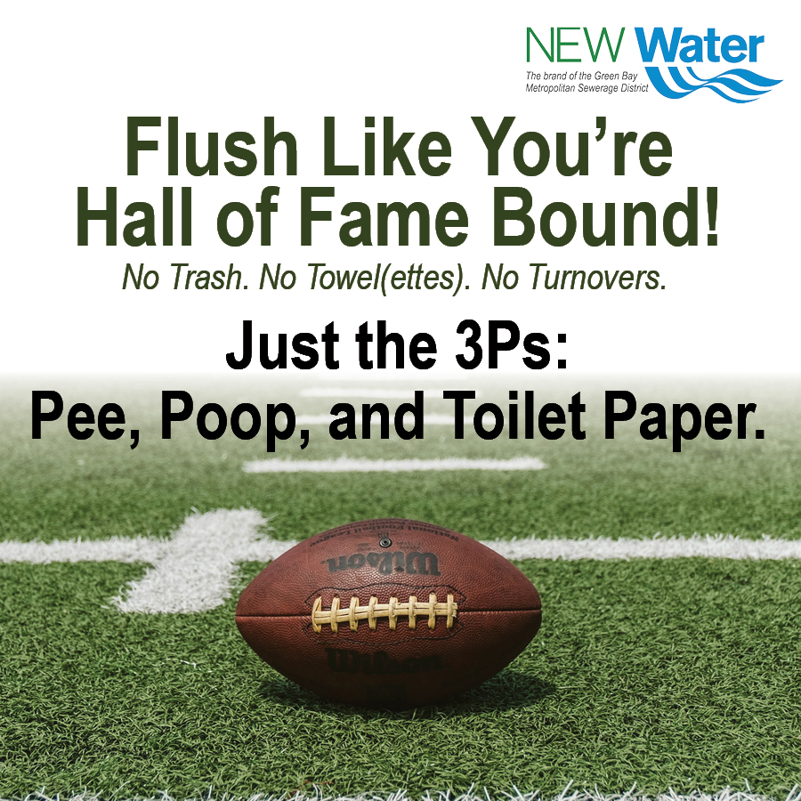 Don’t fumble the disposal! Only the 3Ps (MVPs) go into the toilet (even portable ones)! 
Learn more: hubs.ly/Q03jS0RC0
#3Ps #LoveYourPipes #NFLDraft2025 #FlushFighters
<a href="/packers/">Green Bay Packers</a>