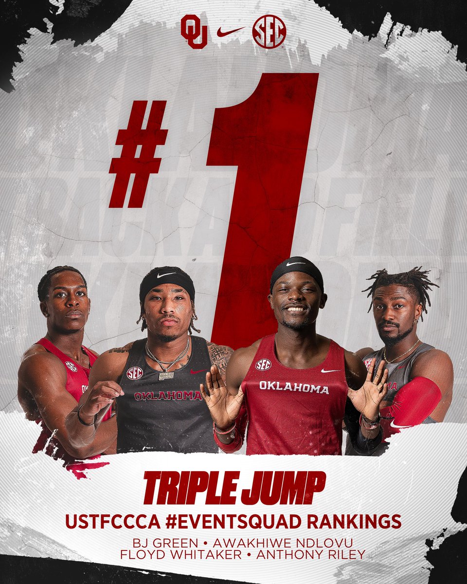 OU_Track's tweet photo. Our top-5️⃣ men’s #EventSquads https://t.co/zYsJHCg3tu
