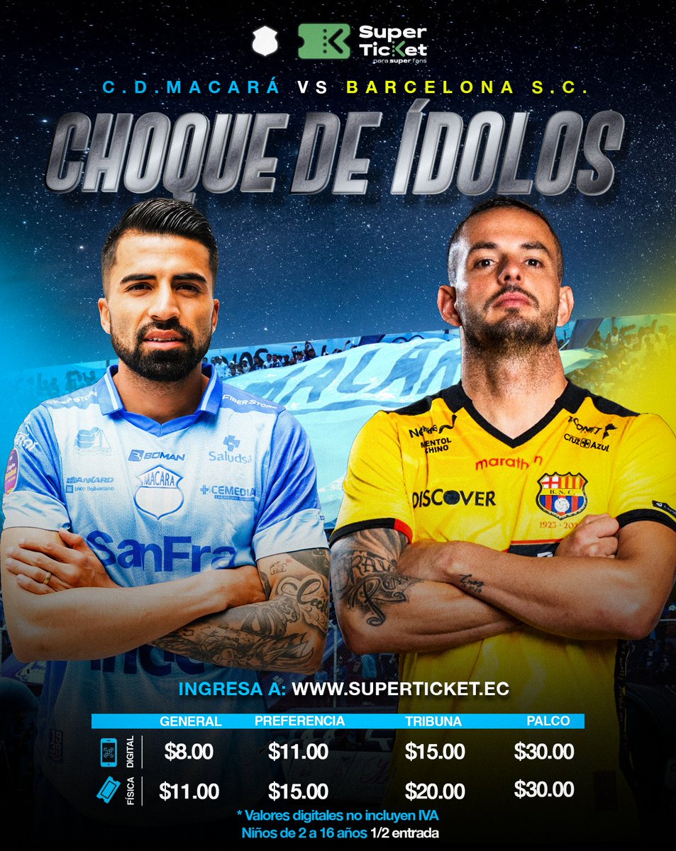 Macara_Oficial's tweet photo. 𝗔𝗱𝗾𝘂𝗶𝗲𝗿𝗲 𝘁𝘂𝘀 𝗲𝗻𝘁𝗿𝗮𝗱𝗮𝘀 𝗱𝗶𝗴𝗶𝘁𝗮𝗹𝗲𝘀 📲🎟️💙

Este sábado los caminos conducen a Bellavista 🏟️🥳🔝

📲🎟️Adquiere tus boletos en: https://t.co/UBMaJb8QJI

#ChoqueDeÍdolos
#TodosAlEstadio
#MacVsBsc
#VamosLosCelestes https://t.co/kUOeQFmENJ