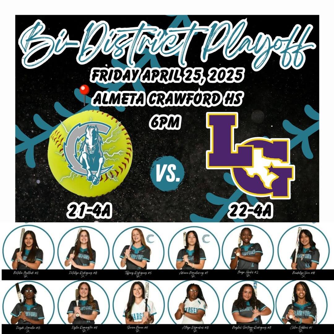 David H. Jackson Jr, M. Ed. (@coachjackachs) on Twitter photo The place to be tonight! ⚡🐎🥎
<a href="/ACHS_ATHfbisd/">ACHS_Athletics</a> <a href="/ACHS/">ACHS</a> <a href="/ACHS_Boosters/">Crawford Boosters</a> <a href="/ACHS_BoysTrack/">Almeta Crawford Boys XC | Track & Field</a> <a href="/ACHS_ChargerGBB/">Crawford High School Girls Basketball</a> <a href="/ACHS_ChargerSB/">ACHS Chargers Softball</a> <a href="/ACHS_BoysSoccer/">Almeta Crawford Boys Soccer</a> <a href="/ACHS_ChargerGSC/">Almeta Crawford Soccer (W)</a> <a href="/ACHS_GirlsTrack/">Almeta Crawford Girls Track & Field</a> <a href="/ACHS_SportsMed/">Crawford Chargers Sports Medicine</a> <a href="/ACHS_BoysBball/">Almeta Crawford Boys Basketball</a> The place to be tonight! ⚡🐎🥎
<a href="/ACHS_ATHfbisd/">ACHS_Athletics</a> <a href="/ACHS/">ACHS</a> <a href="/ACHS_Boosters/">Crawford Boosters</a> <a href="/ACHS_BoysTrack/">Almeta Crawford Boys XC | Track & Field</a> <a href="/ACHS_ChargerGBB/">Crawford High School Girls Basketball</a> <a href="/ACHS_ChargerSB/">ACHS Chargers Softball</a> <a href="/ACHS_BoysSoccer/">Almeta Crawford Boys Soccer</a> <a href="/ACHS_ChargerGSC/">Almeta Crawford Soccer (W)</a> <a href="/ACHS_GirlsTrack/">Almeta Crawford Girls Track & Field</a> <a href="/ACHS_SportsMed/">Crawford Chargers Sports Medicine</a> <a href="/ACHS_BoysBball/">Almeta Crawford Boys Basketball</a>