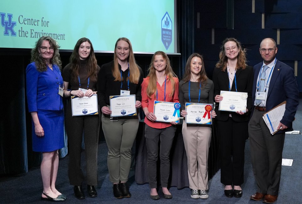 Congrats to our 2025 Wyatt Symposium Lightning Talks Research Student Presentation Winners!
1st: Meredith Swallom, 2nd: Marissa English, 3rd: Katie Christensen.
People’s Choice- 1st: Reagan Witt, 2nd: Meredith Swallom, 3rd: Hannah Brown research.uky.edu/john-p-wyatt-s…