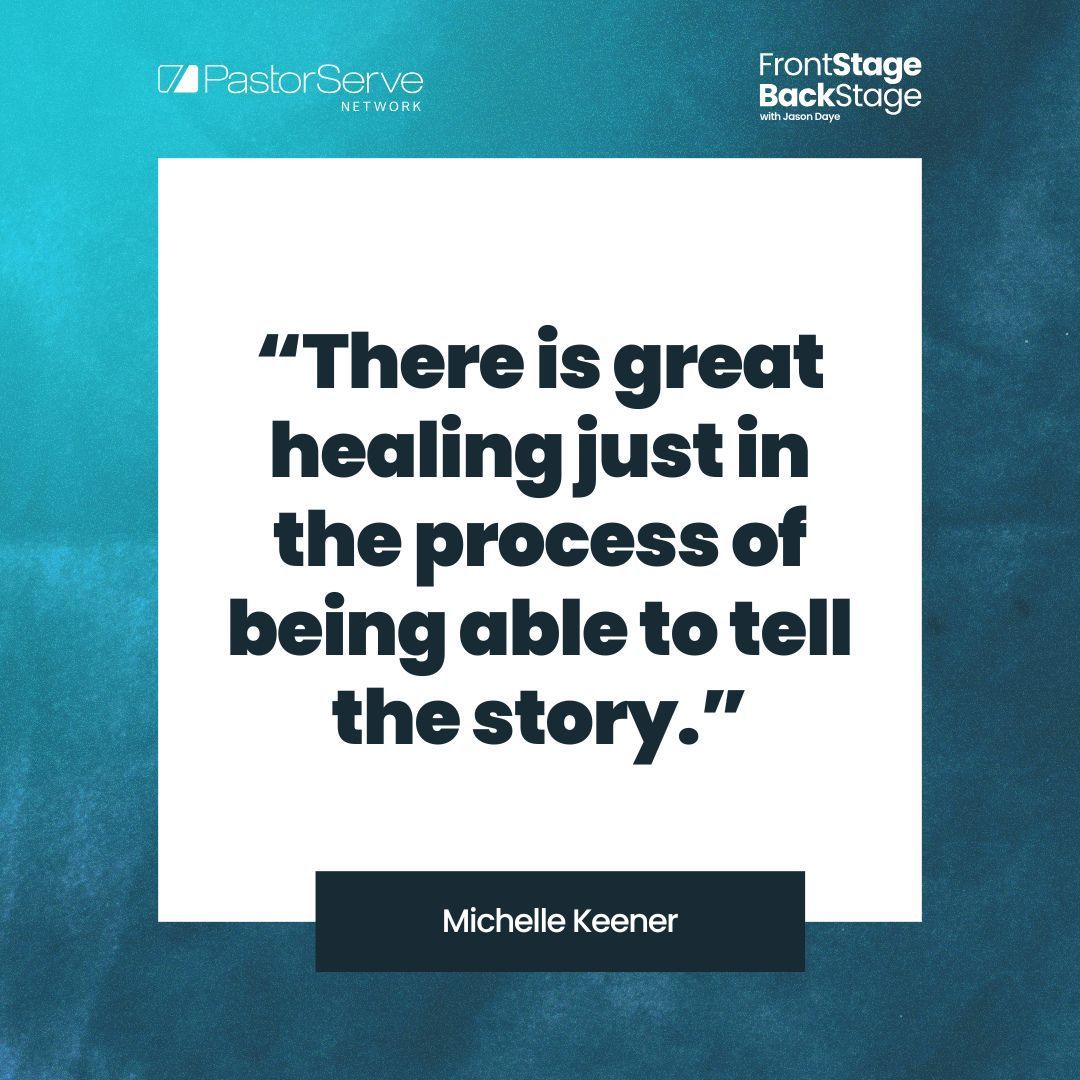 Healing begins when we feel safe enough to tell our story.

Ministry of Presence: Serving People in Pain - Michelle Keener - 158 - FrontStage BackStage with Jason Daye

Watch >> youtu.be/Su05aoad_kQ
Listen >> apple.co/4jOfjs1
@pastorserve
<a href="/MKeenerWrites/">Michelle Keener, PhD</a>
