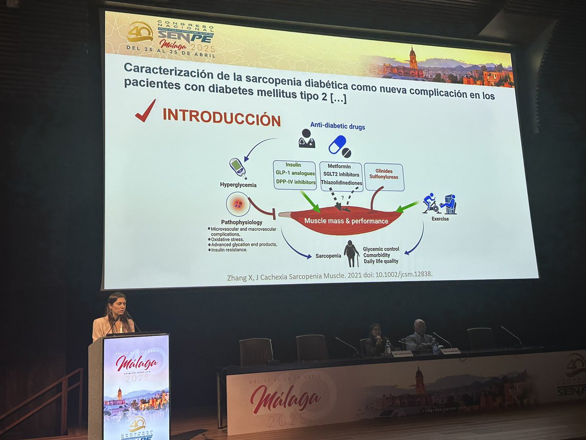 Mesa de Jóvenes Investigadores en #SENPE2025 
“Caracterización de sarcopenia diabética en  diabetes mellitus tipo 2”
¡¡¡Enhorabuena <a href="/PalomaPerez6/">Paloma Pérez</a>!!!