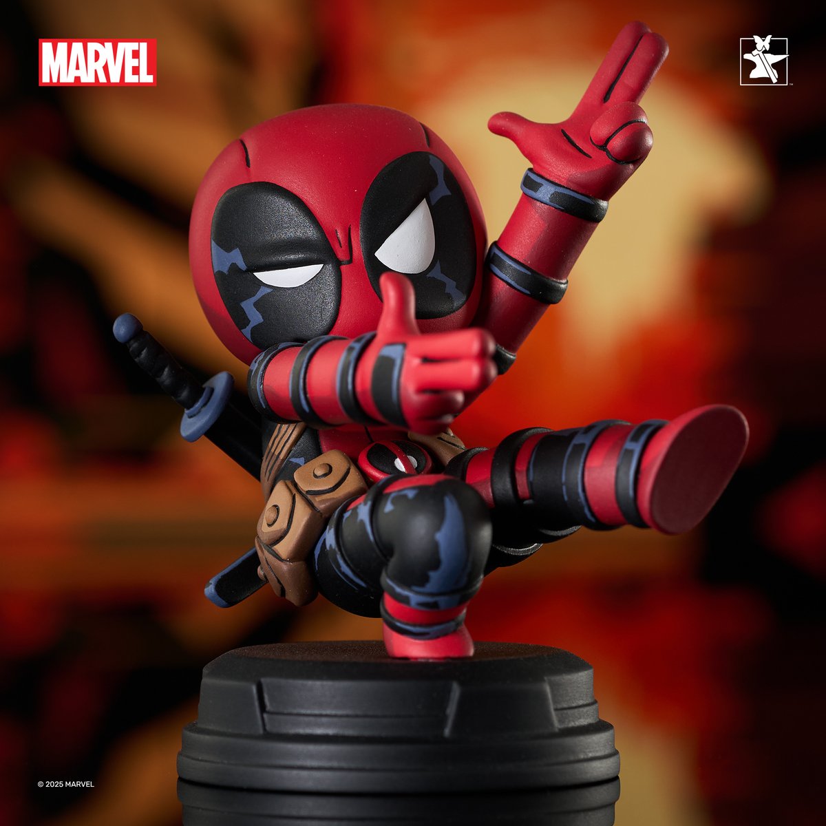 GentleGiantLTD's tweet image. 🔫 Deadpool is bringing his signature chaos in an Animated-Style Statue! With his finger guns blazing, this 3.25-inch piece captures the essence of the Merc with a Mouth. Only 3,000 made—grab yours now at bit.ly/DEADPOOL_FINGE…! 💥

#MarvelComics #Deadpool #MercWithAMouth