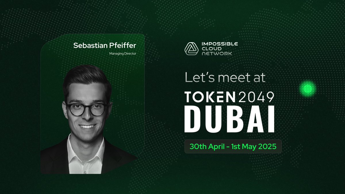 I'll be on the ground in #Dubai during <a href="/token2049/">TOKEN2049</a> this week.

#DePIN builders! If you're working on deCloud systems or exploring the future of AI, Lets get in touch!