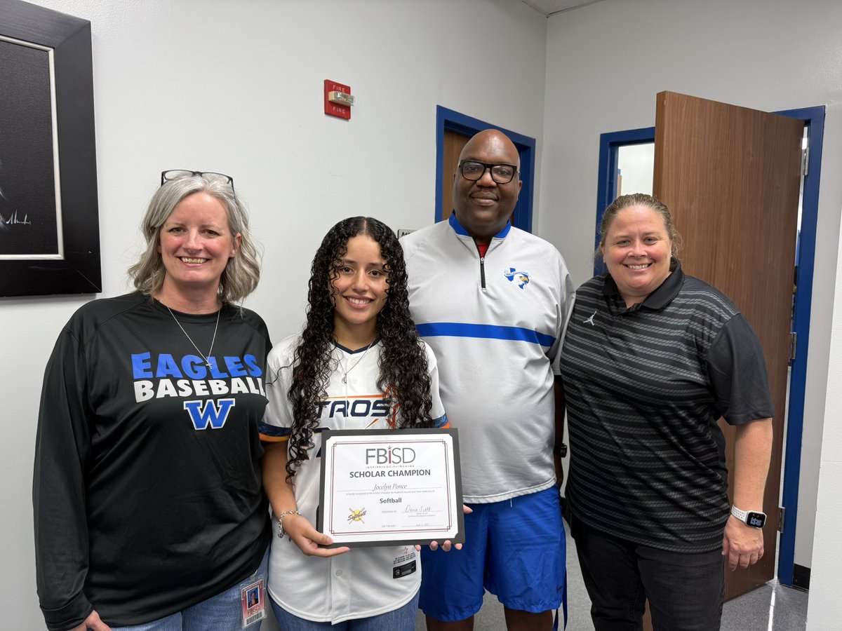 Fort Bend ISD Athletics (@fbisdathletics) on Twitter photo Congratulations to Jocelyn Ponce for being recognized as a Scholar Champion for Softball. Thank you to our sponsor: Dilly Letter Jackets. <a href="/Willowridge_HS/">Willowridge HS</a> Congratulations to Jocelyn Ponce for being recognized as a Scholar Champion for Softball. Thank you to our sponsor: Dilly Letter Jackets. <a href="/Willowridge_HS/">Willowridge HS</a>