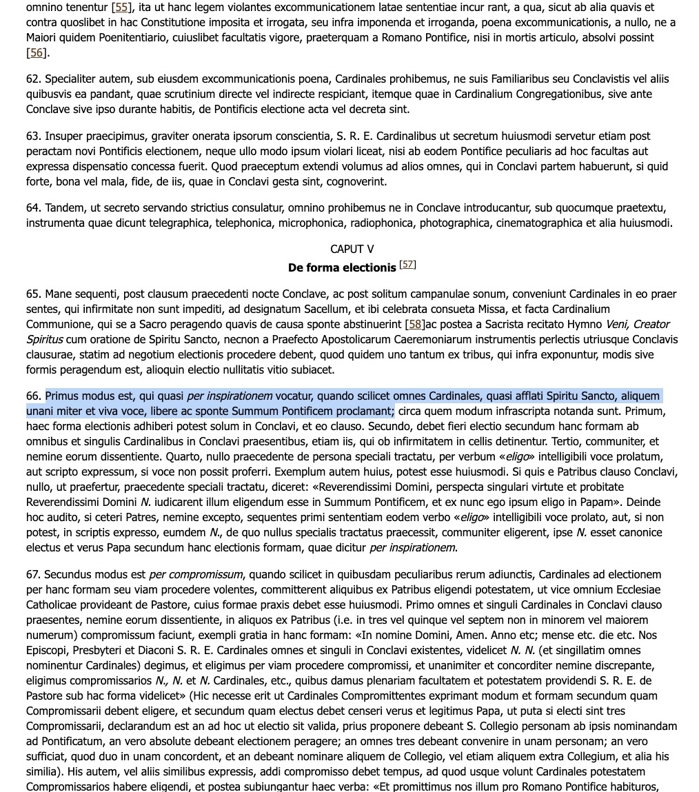 FrDesposito's tweet image. If the papacy is to last until the end of the world, the Church must always have the means to elect the pope. Theologians teach that the College of Cardinals is at least morally necessary for the Church. The present College of Cardinals, although constituted by clergy who embrace…