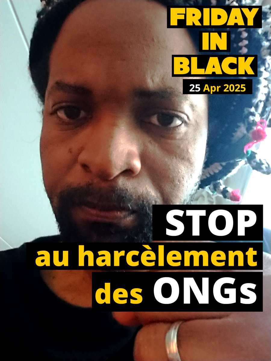Remi Tassing (@tassingremi) on Twitter photo Les défenseur-e-s des Droits Humains sont harcelé-e-s au quotidien. Les sièges d'ONGs sont scellés, cambriolés...et on n'en parle même pas.
We must stay: STOP🚫
#FridayInBlack
Une pensée particulière pour <a href="/CRBECHON/">Cyrill Roland BECHON</a> et <a href="/MaxMbe/">Ngo Mbe Maximilienne</a> ✊🏾 Les défenseur-e-s des Droits Humains sont harcelé-e-s au quotidien. Les sièges d'ONGs sont scellés, cambriolés...et on n'en parle même pas.
We must stay: STOP🚫
#FridayInBlack
Une pensée particulière pour <a href="/CRBECHON/">Cyrill Roland BECHON</a> et <a href="/MaxMbe/">Ngo Mbe Maximilienne</a> ✊🏾